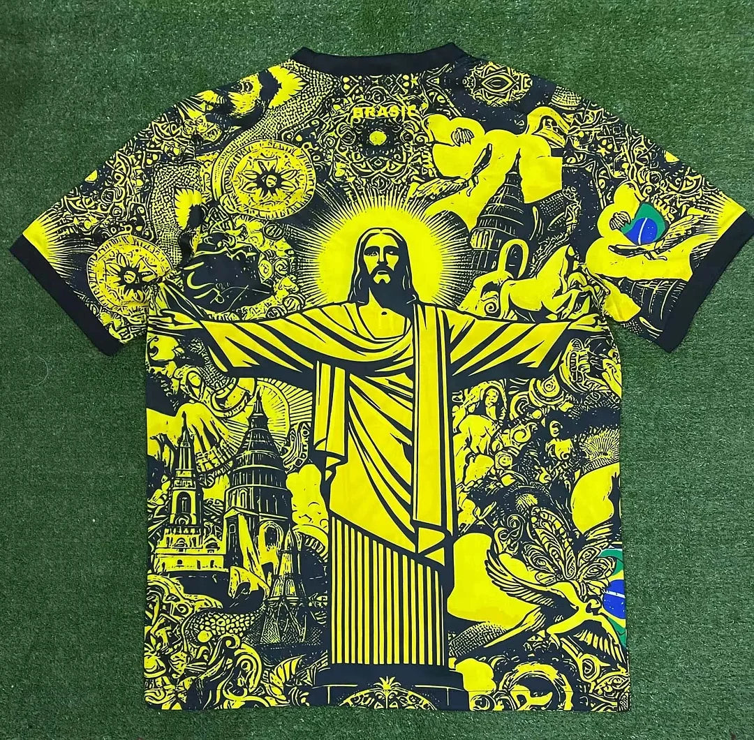 Camisa de futebol 2024 Brasil Edição Especial Jesus