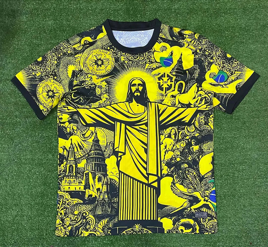 Camisa de futebol 2024 Brasil Edição Especial Jesus