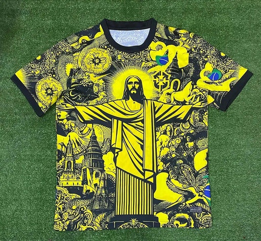 Camisa de futebol 2024 Brasil Edição Especial Jesus